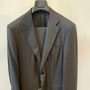 Canali Dark Grey Two-Piece Suit (52 L)